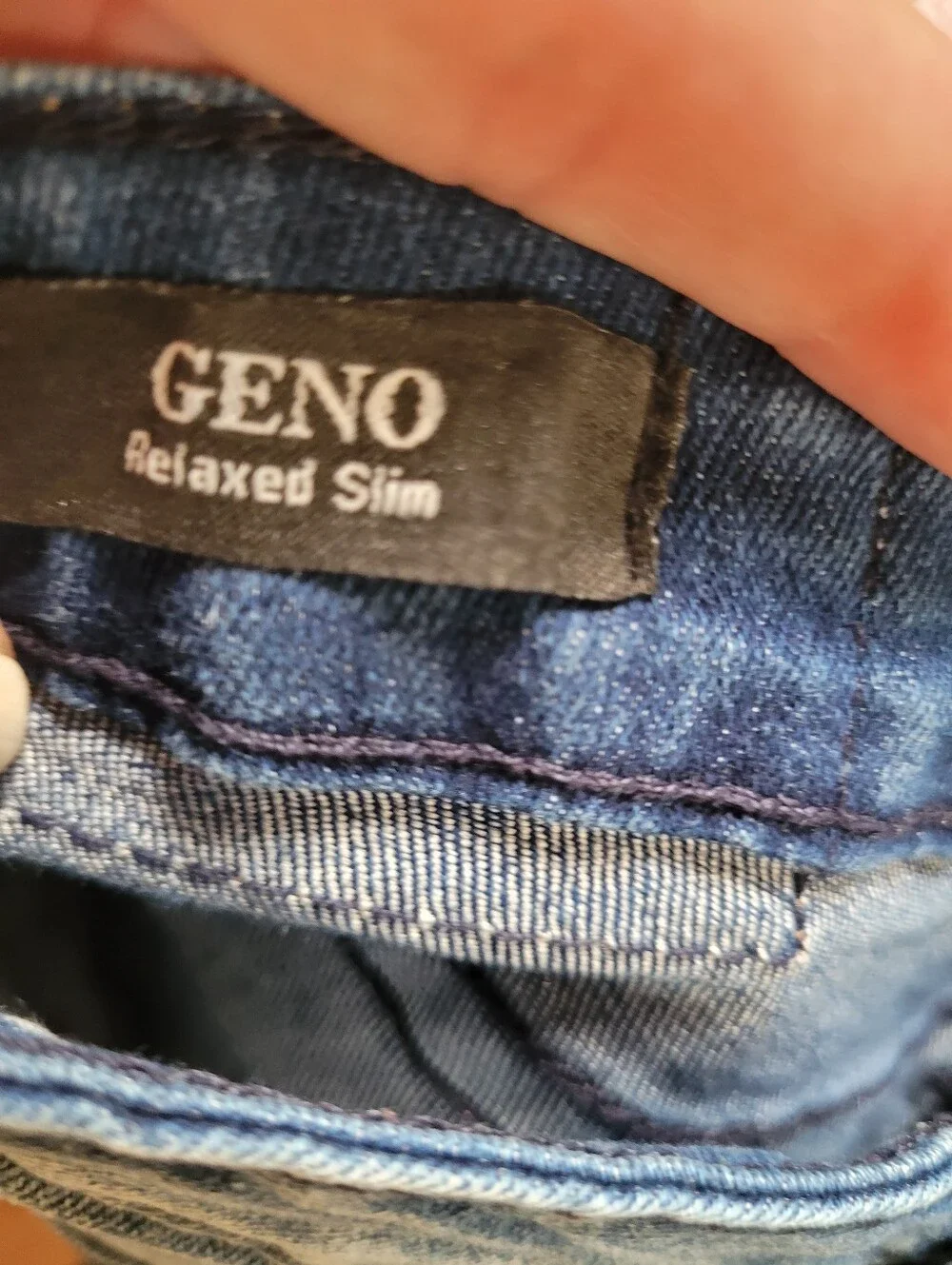Boys True Religion Geno Slim Blue Jeans With Red Stitching